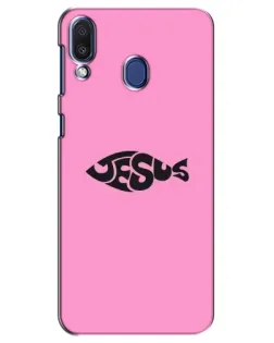 Чехол для Samsung Galaxy M20 (M205) с картинкой «Розовый символ  Jesus»