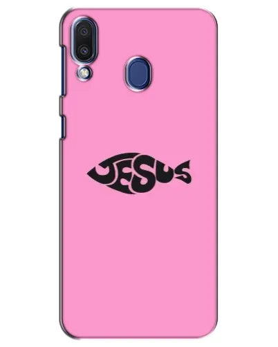 Чехол для Samsung Galaxy M20 (M205) с картинкой «Розовый символ  Jesus»