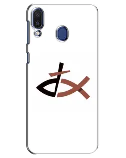 Чехол для Samsung Galaxy M20 (M205) с картинкой «Рыба и крест»