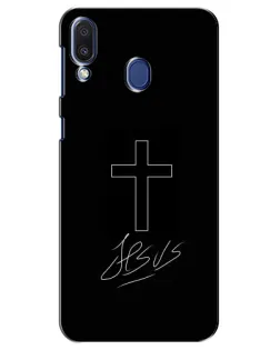 Чохол для Samsung Galaxy M20 (M205) з картинкою «Графічний хрест Jesus» Чохол для Samsung Galaxy M20 (M205) з картинкою «Графічний хрест Jesus»