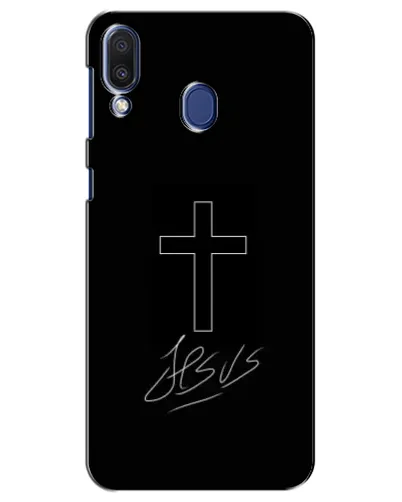 Чехол для Samsung Galaxy M20 (M205) с картинкой «Графический крест Jesus» Чехол для Samsung Galaxy M20 (M205) с картинкой «Графический крест Jesus»