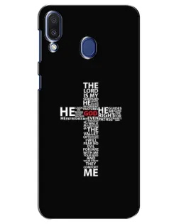 Чохол для Samsung Galaxy M20 (M205) з картинкою «Текстовий хрест» Чохол для Samsung Galaxy M20 (M205) з картинкою «Текстовий хрест»