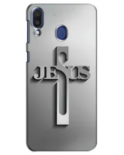Чохол для Samsung Galaxy M20 (M205) з картинкою «Металевий хрест Jesus» Чохол для Samsung Galaxy M20 (M205) з картинкою «Металевий хрест Jesus»