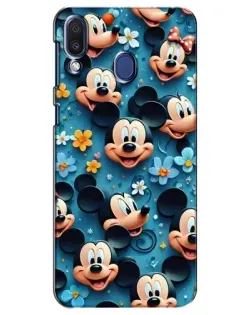 Чехол для Samsung Galaxy M20 (M205) с картинкой «Паттерн Микки и Минни»