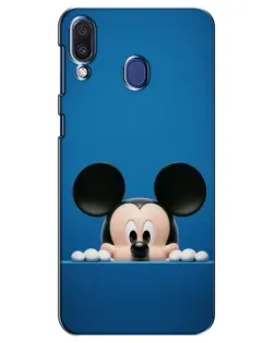 Чехол для Samsung Galaxy M20 (M205) с картинкой «Микки выглядывает»
