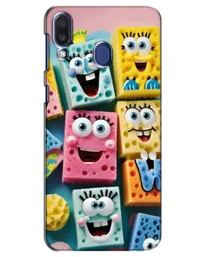 Чехол для Samsung Galaxy M20 (M205) с картинкой «Цветные губки» Чехол для Samsung Galaxy M20 (M205) с картинкой «Цветные губки»