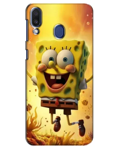 Чехол для Samsung Galaxy M20 (M205) с картинкой «Губка Боб прыгает» Чехол для Samsung Galaxy M20 (M205) с картинкой «Губка Боб прыгает»
