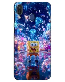 Чехол для Samsung Galaxy M20 (M205) с картинкой «Неоновый океан»