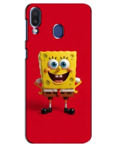 Чехол для Samsung Galaxy M20 (M205) с картинкой «Спанч Боб на красном» Чехол для Samsung Galaxy M20 (M205) с картинкой «Спанч Боб на красном»