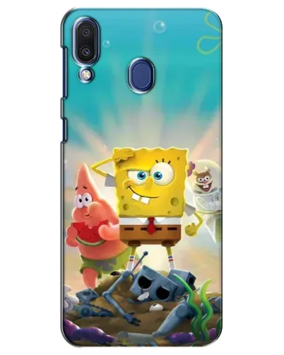 Чехол для Samsung Galaxy M20 (M205) с картинкой «Спанч Боб победитель» Чехол для Samsung Galaxy M20 (M205) с картинкой «Спанч Боб победитель»