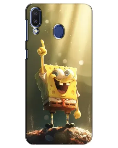 Чехол для Samsung Galaxy M20 (M205) с картинкой «Сияющий Спанч Боб» Чехол для Samsung Galaxy M20 (M205) с картинкой «Сияющий Спанч Боб»