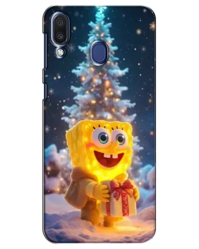 Чехол для Samsung Galaxy M20 (M205) с картинкой «Рождественский Спанч Боб» Чехол для Samsung Galaxy M20 (M205) с картинкой «Рождественский Спанч Боб»