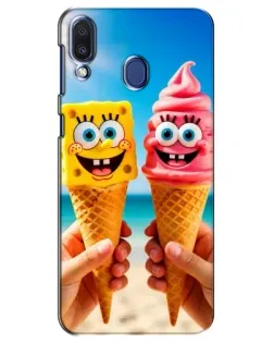 Чехол для Samsung Galaxy M20 (M205) с картинкой «Спанч Боб мороженое»