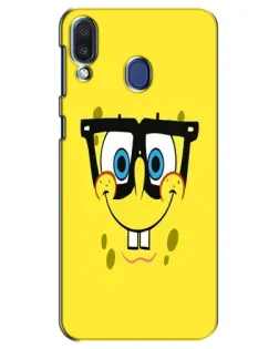 Чохол для Samsung Galaxy M20 (M205) з картинкою «Мінімалістичний Спанч Боб»