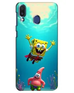 Чохол для Samsung Galaxy M20 (M205) з картинкою «Спанч Боб під водою»