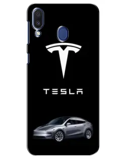 Чехол для Samsung Galaxy M20 (M205) с картинкой «Tesla Model Y»