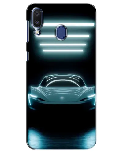 Чехол для Samsung Galaxy M20 (M205) с картинкой «Tesla в неоне» Чехол для Samsung Galaxy M20 (M205) с картинкой «Tesla в неоне»