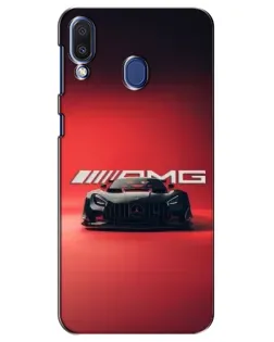 Чехол для Samsung Galaxy M20 (M205) с картинкой «Mercedes AMG — красная линия»