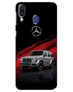 Чехол для Samsung Galaxy M20 (M205) с картинкой «Mercedes G-Class красный»