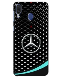 Чехол для Samsung Galaxy M20 (M205) с картинкой «Mercedes — бирюзовый акцент»