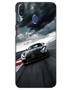 Чехол для Samsung Galaxy M20 (M205) с картинкой «Гоночный Mercedes AMG»