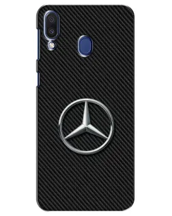 Чохол для Samsung Galaxy M20 (M205) з картинкою «Карбоновий Mercedes стиль»