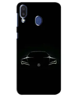Чохол для Samsung Galaxy M20 (M205) з картинкою «Mercedes — силует авто»
