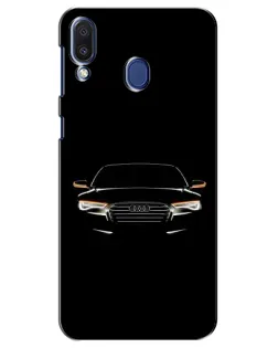 Чехол для Samsung Galaxy M20 (M205) с картинкой «Audi — ночной контур»