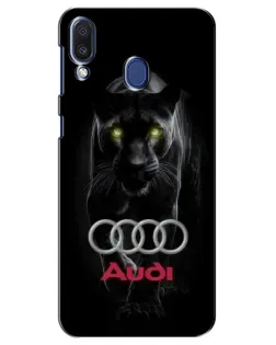 Чехол для Samsung Galaxy M20 (M205) с картинкой «Пантера и Audi»