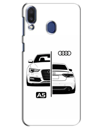 Чехол для Samsung Galaxy M20 (M205) с картинкой «Audi — контрастный дизайн»