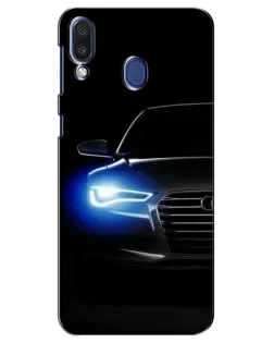 Чехол для Samsung Galaxy M20 (M205) с картинкой «Неоновый взгляд Audi»
