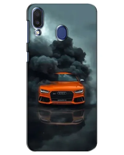 Чехол для Samsung Galaxy M20 (M205) с картинкой «Audi в облаках дыма»