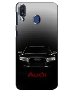 Чехол для Samsung Galaxy M20 (M205) с картинкой «Audi — градиентный контур»