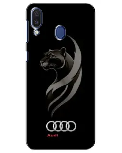Чехол для Samsung Galaxy M20 (M205) с картинкой «Графика — пантера и Audi»