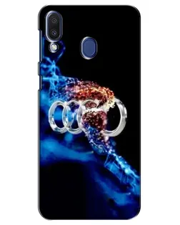 Чехол для Samsung Galaxy M20 (M205) с картинкой «Энергия лого Audi»
