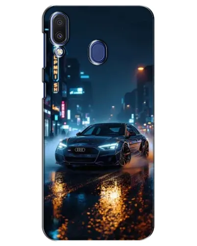 Чехол для Samsung Galaxy M20 (M205) с картинкой «Ночной город и Audi»
