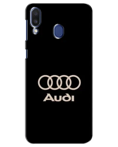 Чехол для Samsung Galaxy M20 (M205) с картинкой «Audi — золотой логотип»