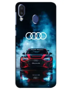 Чехол для Samsung Galaxy M20 (M205) с картинкой «Audi Sport — неон»