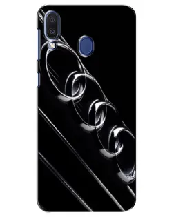 Чехол для Samsung Galaxy M20 (M205) с картинкой «Audi — абстрактные кольца»