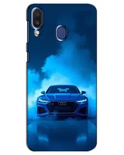 Чехол для Samsung Galaxy M20 (M205) с картинкой «Audi — голубая энергия»