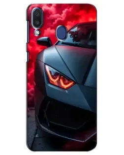 Чохол для Samsung Galaxy M20 (M205) з картинкою «Lamborghini червоне сяйво» Чохол для Samsung Galaxy M20 (M205) з картинкою «Lamborghini червоне сяйво»