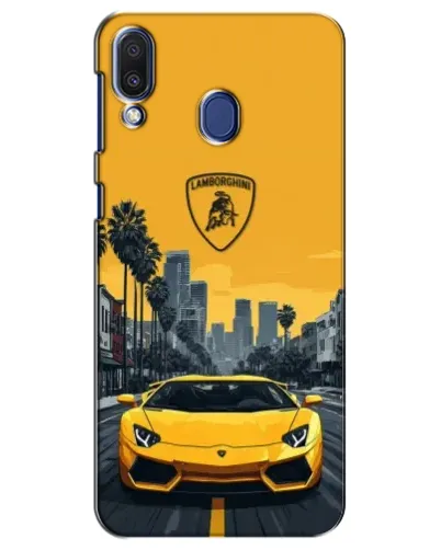 Чохол для Samsung Galaxy M20 (M205) з картинкою «Жовтий Lamborghini місто» Чохол для Samsung Galaxy M20 (M205) з картинкою «Жовтий Lamborghini місто»