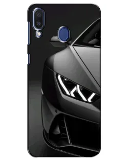 Чохол для Samsung Galaxy M20 (M205) з картинкою «Lamborghini фари деталізація»
