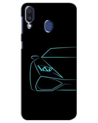 Чохол для Samsung Galaxy M20 (M205) з картинкою «Блакитний силует Lamborghini» Чохол для Samsung Galaxy M20 (M205) з картинкою «Блакитний силует Lamborghini»