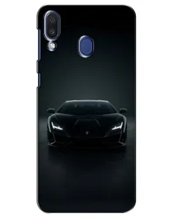 Чохол для Samsung Galaxy M20 (M205) з картинкою «Чорний Lamborghini Aventador»