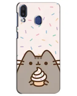 Чехол для Samsung Galaxy M20 (M205) с картинкой «Пушин с кексом»