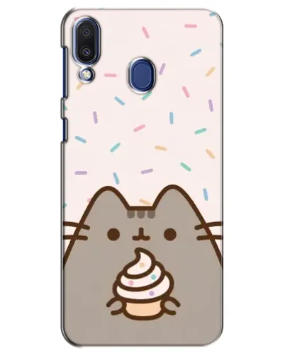 Чехол для Samsung Galaxy M20 (M205) с картинкой «Пушин с кексом»