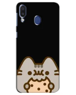 Чехол для Samsung Galaxy M20 (M205) с картинкой «Пушин на черном»