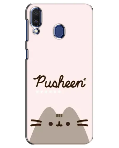 Чехол для Samsung Galaxy M20 (M205) с картинкой «Pusheen логотип»