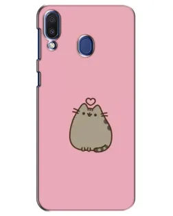 Чехол для Samsung Galaxy M20 (M205) с картинкой «Pusheen сердце»